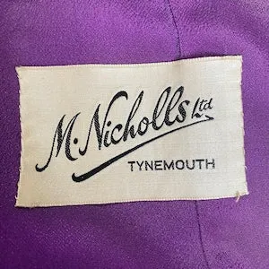 1940s Purple Velvet and Lame Jacket