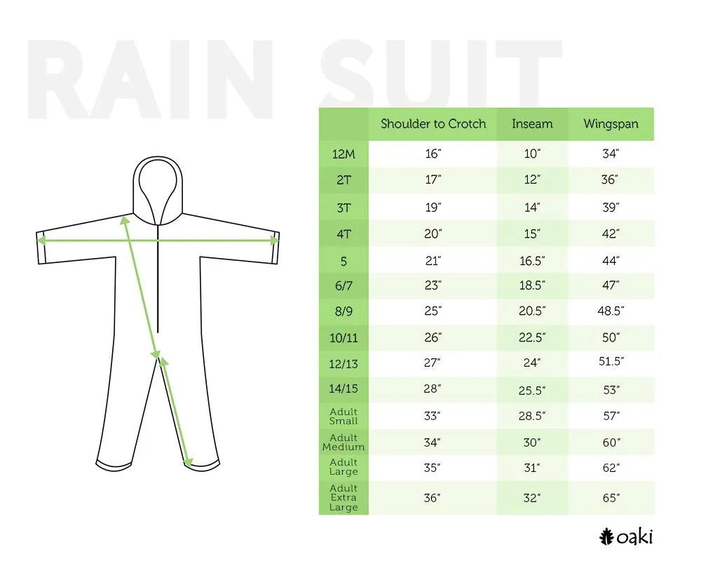 Adult Rain Suit, Classic Green