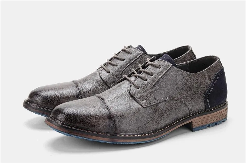 AL6603 Men's Casual Shoes: Comfortable Leather for a Formal Look