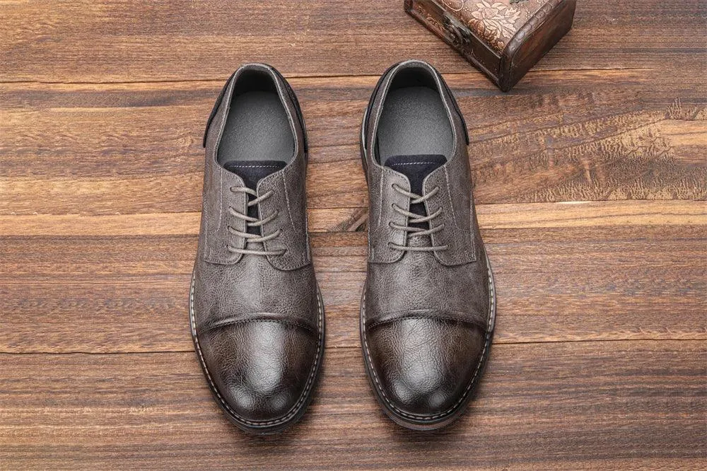 AL6603 Men's Casual Shoes: Comfortable Leather for a Formal Look