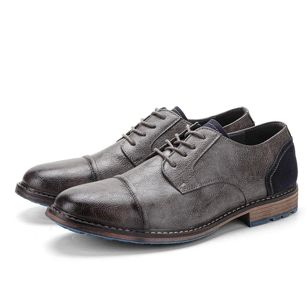 AL6603 Men's Casual Shoes: Comfortable Leather for a Formal Look