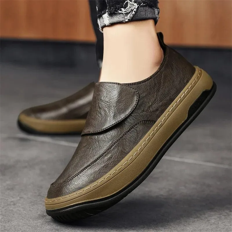 AMCS315 Men's Casual Shoes - Leather Loafer - Comfortable Sneakers