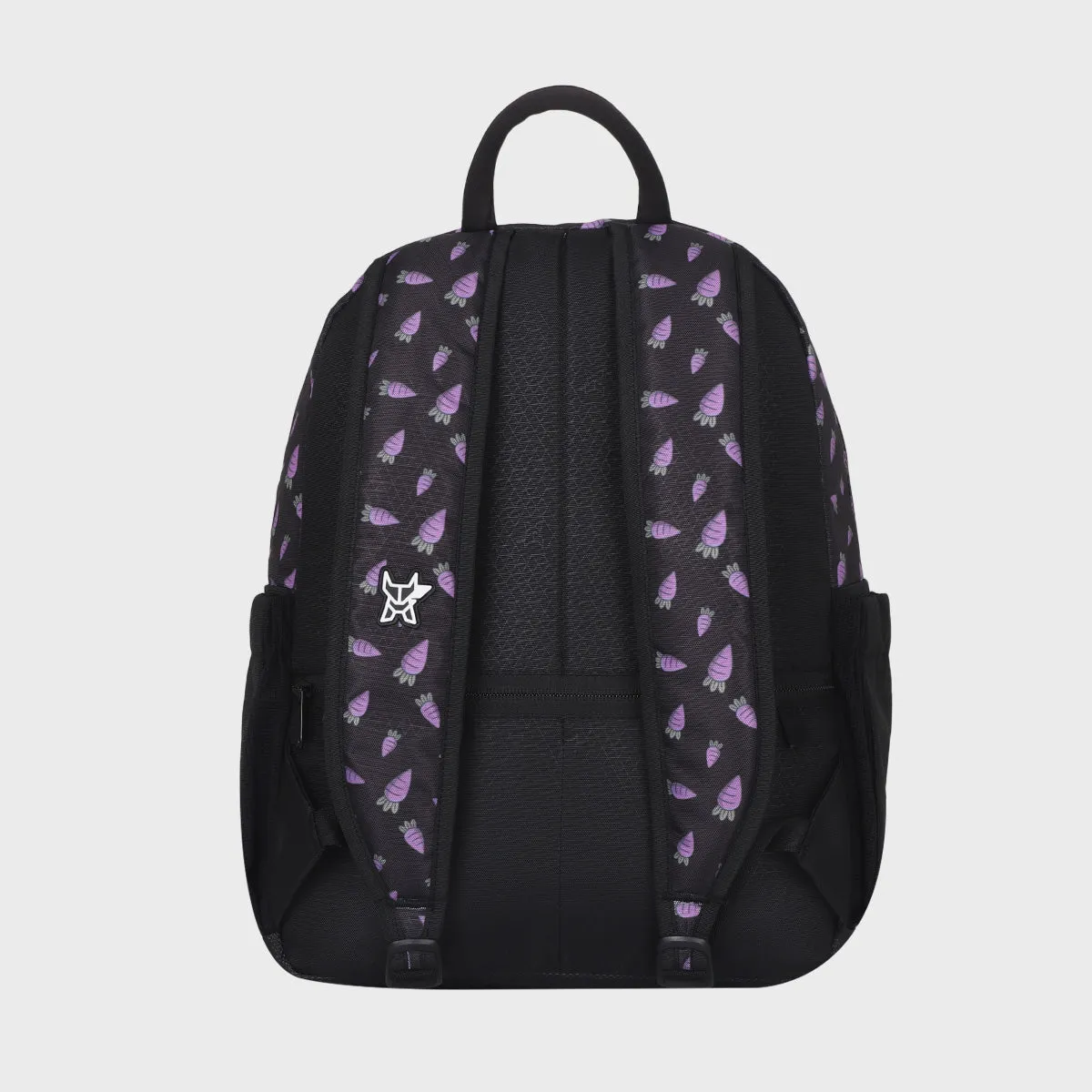 Arctic Fox Bunny Purple School Backpack for Boys and Girls