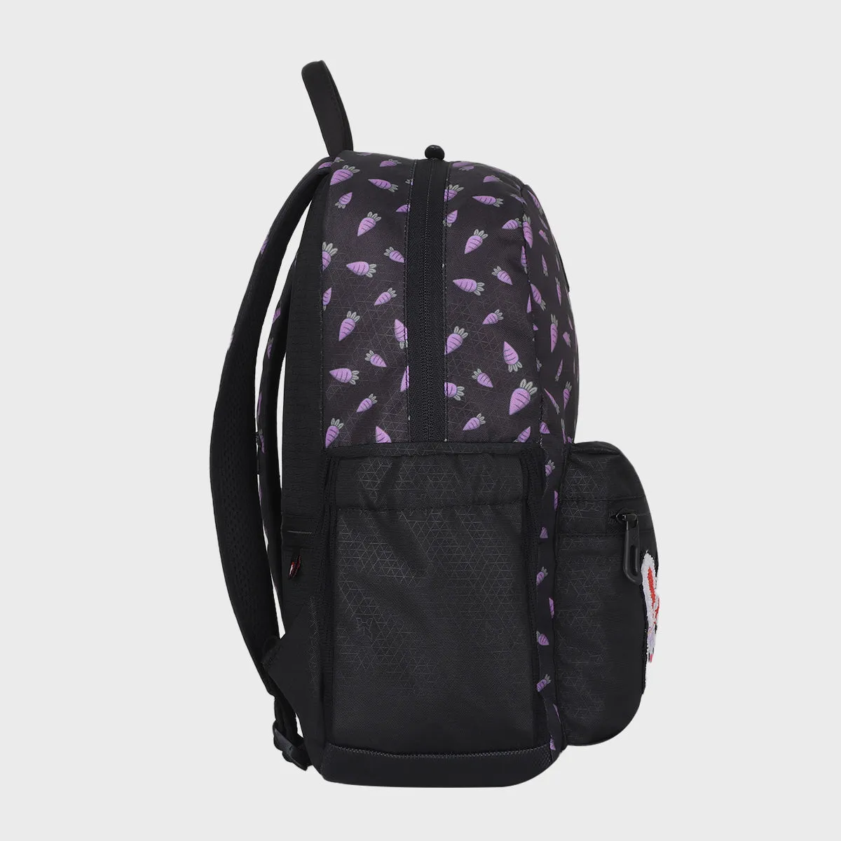 Arctic Fox Bunny Purple School Backpack for Boys and Girls