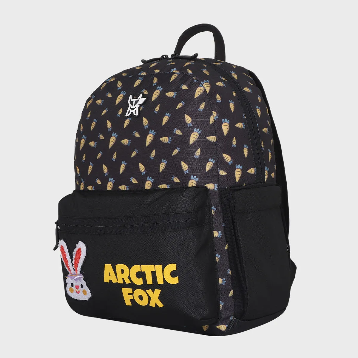 Arctic Fox Bunny Yellow School Backpack for Boys and Girls