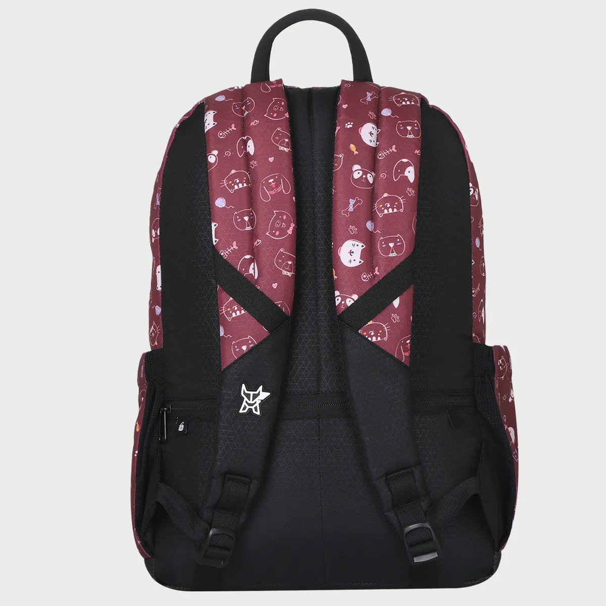 Arctic Fox Kitty Tawny Port School Backpack for Boys and Girls