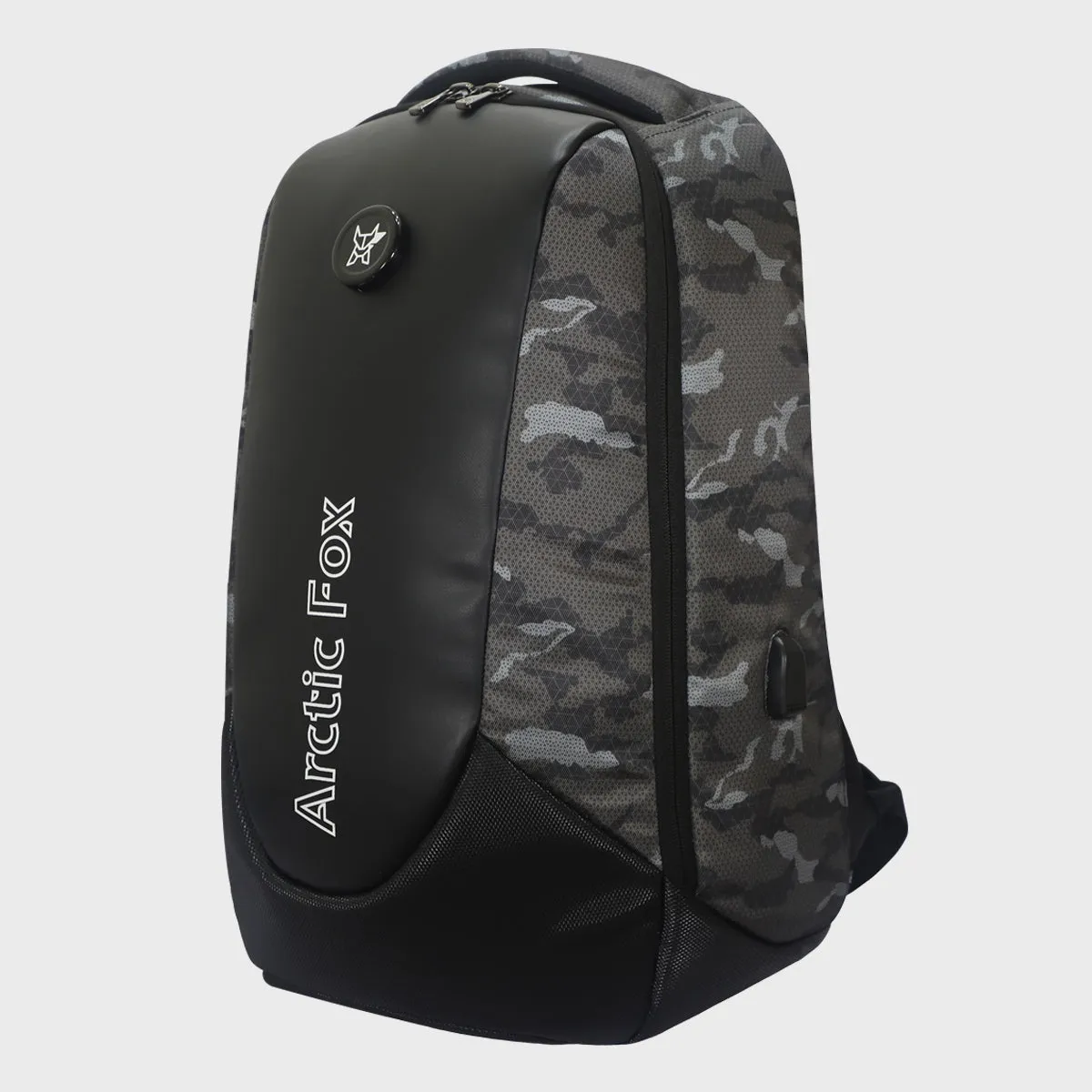 Arctic Fox Camo Black Anti-Theft Laptop Bag and Backpack - Secure and Stylish Travel Companion