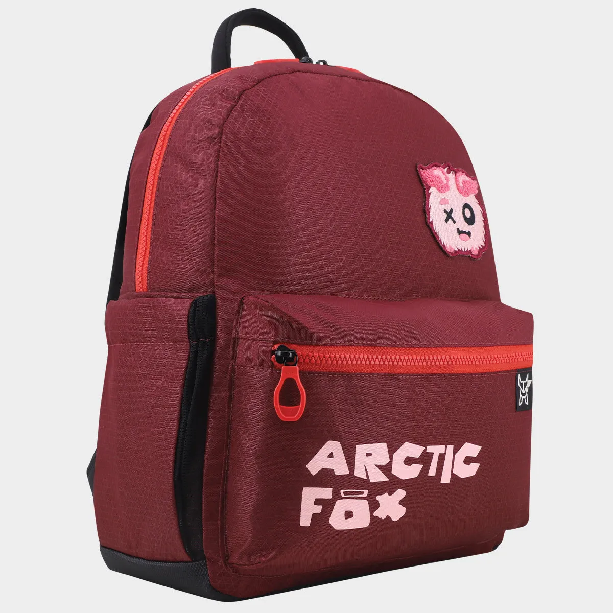 Arctic Fox Puff Tawny Port School Backpack for Boys and Girls