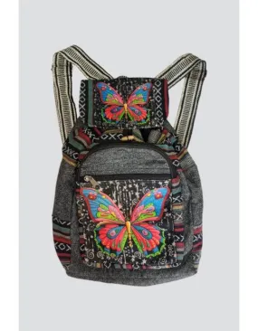 Backpack - Butterfly Print - Cotton