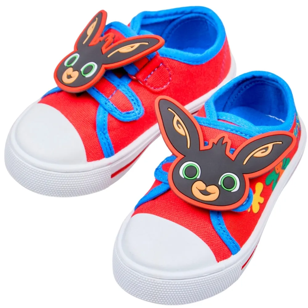 Bing Bunny Red & Blue Velcro Trainers