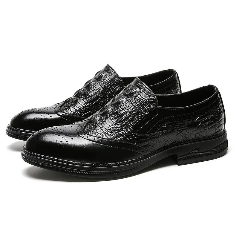 Business Formal Leather Oxford - Men's Casual Shoes WX238