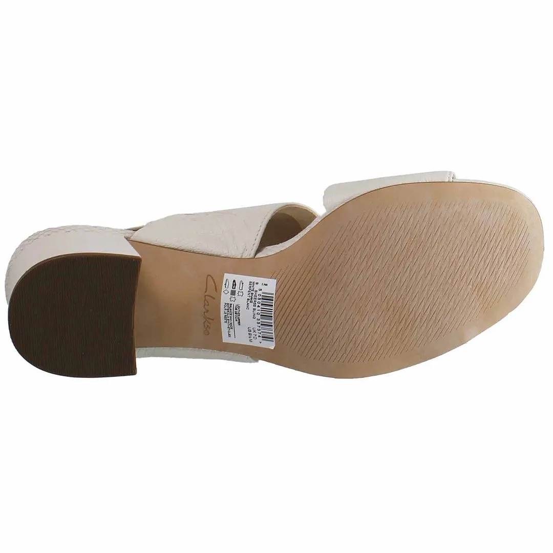 Clarks Sheer55 Womens White Shoes