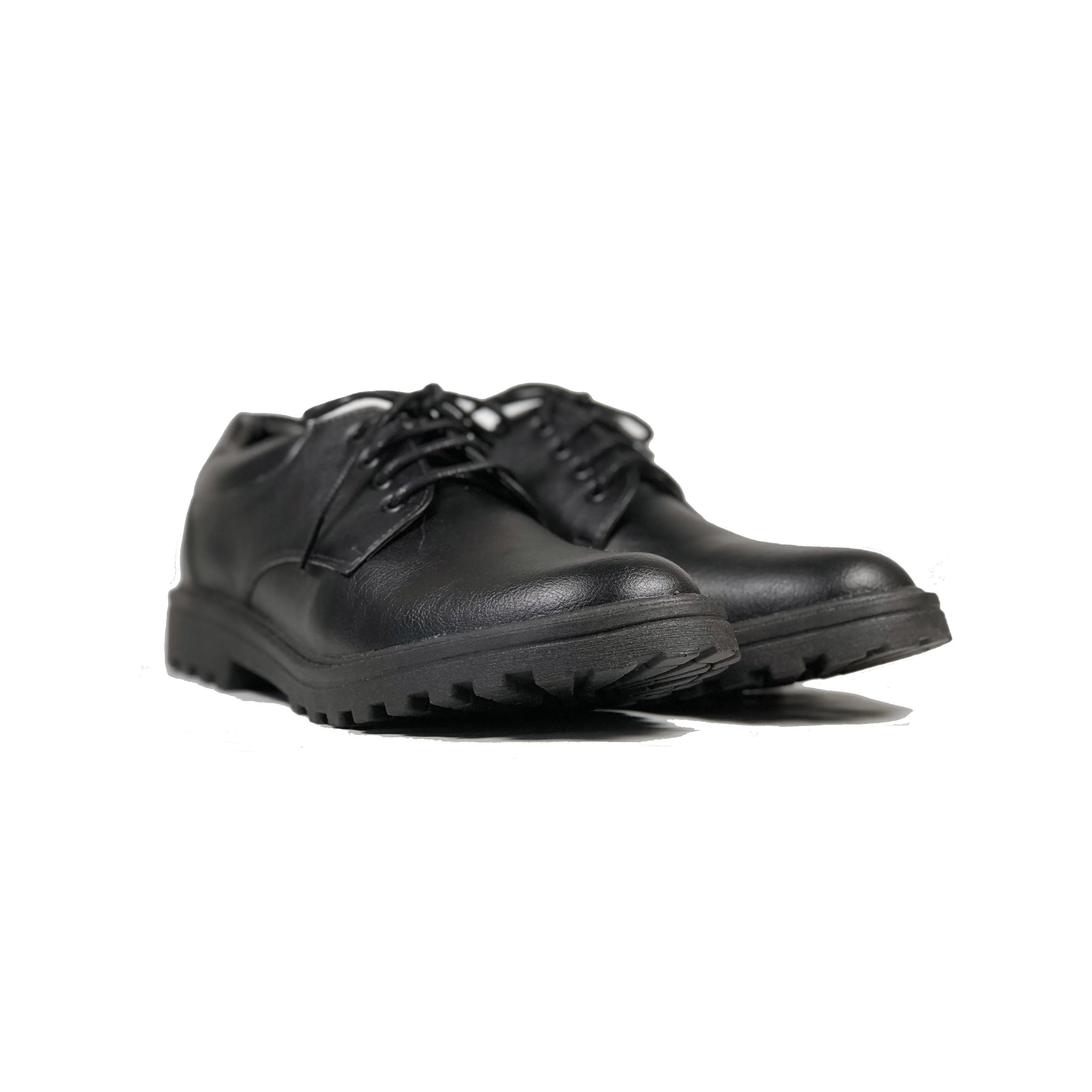 Classic Derby vegan school shoe by Vegan Style - black