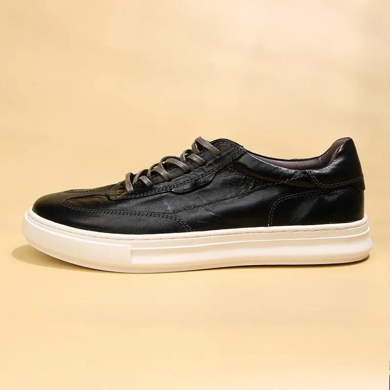 Classical TR2441 Men's Casual Shoes: Leather Sneakers