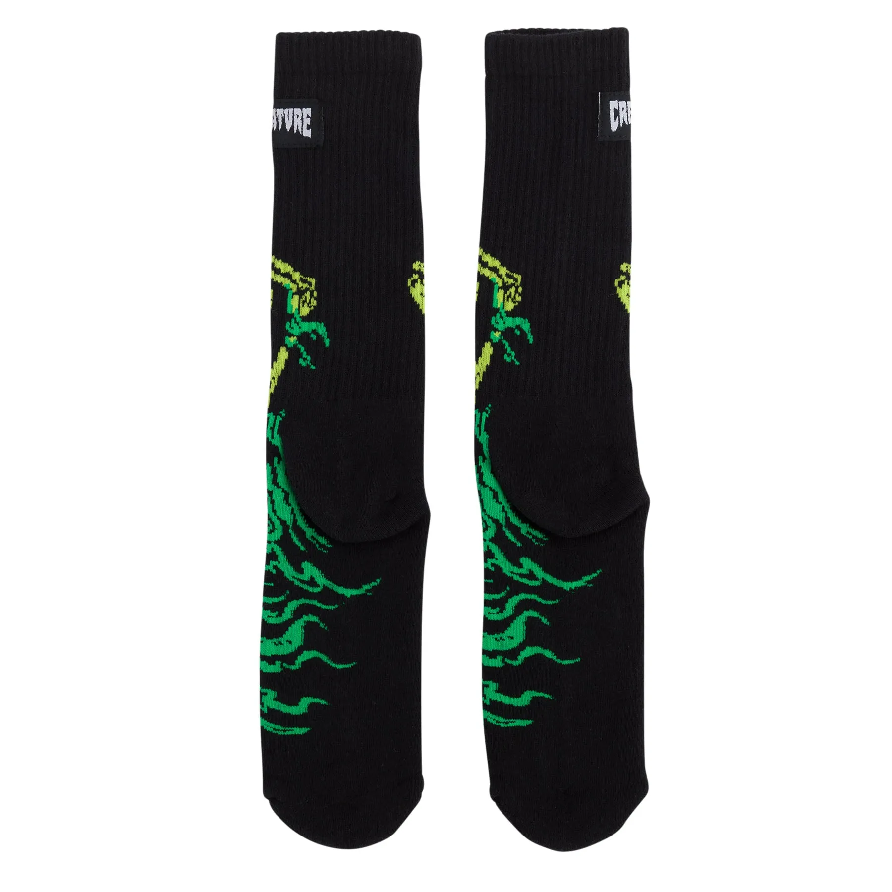 Creature Psychrofice Crew Socks Black 9-11