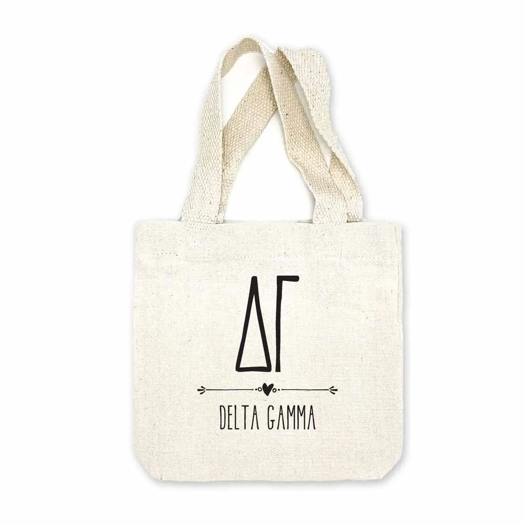 Delta Gamma Boho Design on Mini Tote Gift Bag