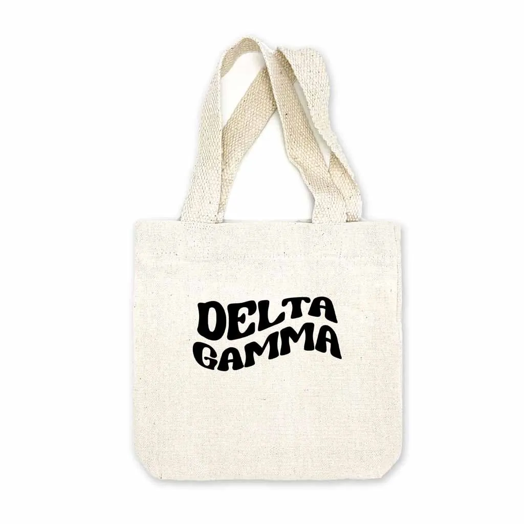 Delta Gamma Mod Sorority Name Mini Tote Gift Bag