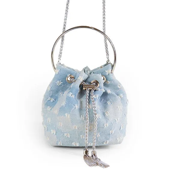 Denim Bucket Bag