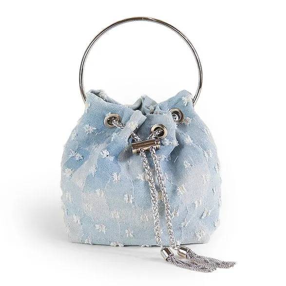 Denim Bucket Bag