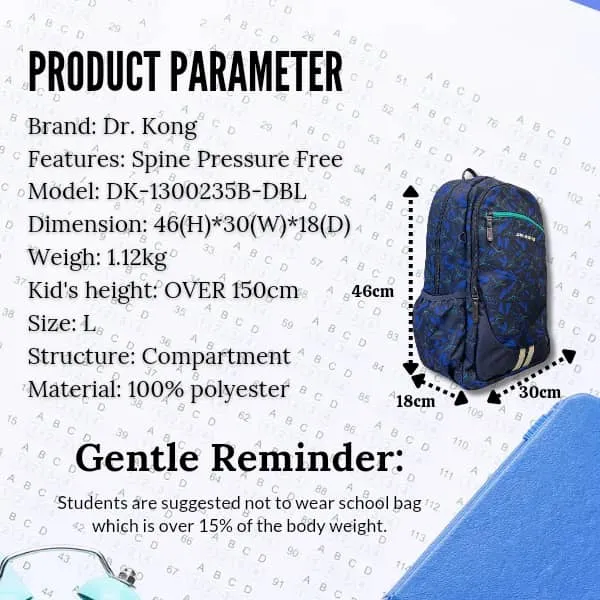 DR.KONG BACKPACKS L SIZE DK-1300235B-DBL(RP : $119.90)