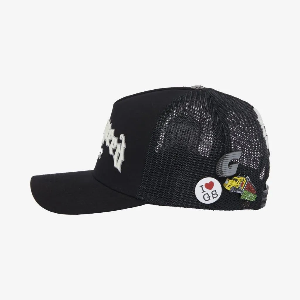 GODSPEED GS FOREVER TRUCKER HAT BLACK/WHITE