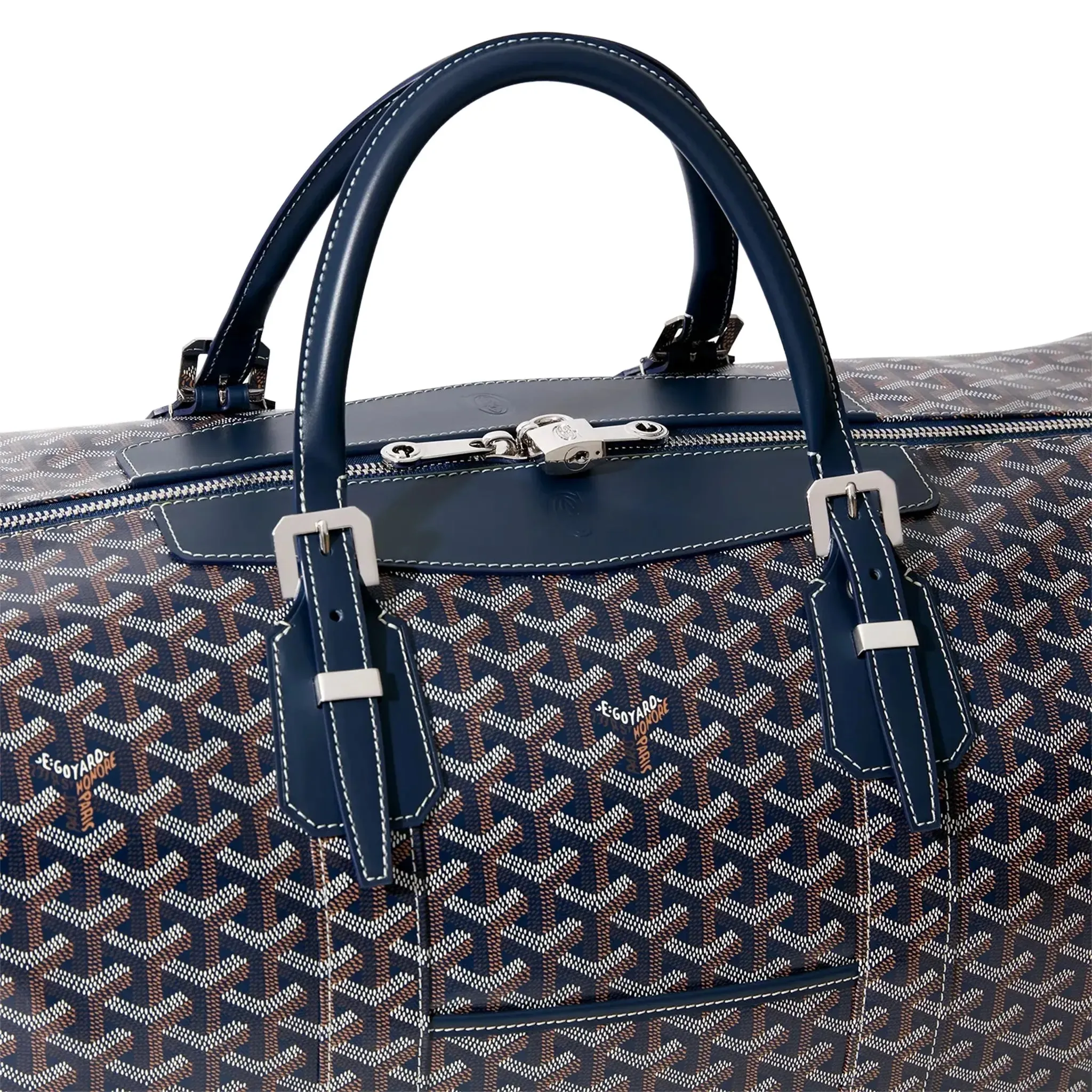 Goyard Bowling 55 Navy Blue Bag