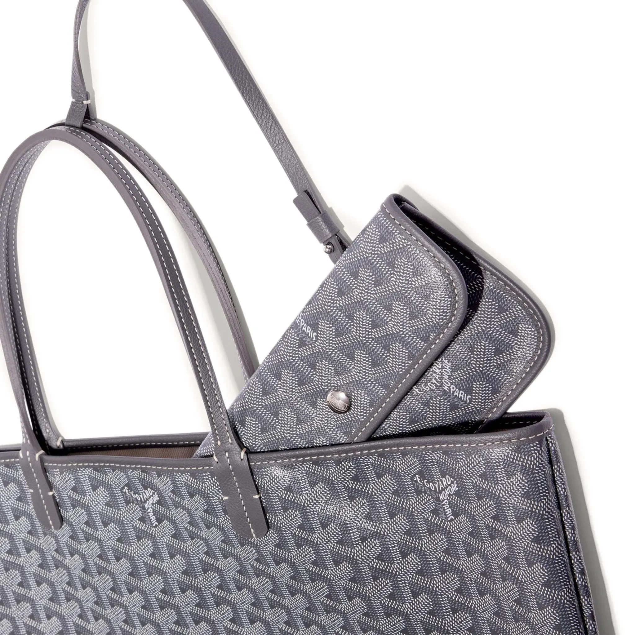 Goyard Saint Louis PM Tote Bag Grey