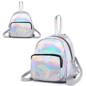 Holographic Leather Mini Transparent Travel Bags for Girls