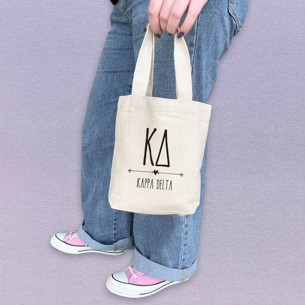 Kappa Delta Boho Design on Mini Tote Gift Bag