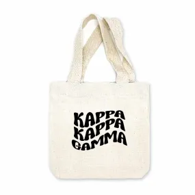 Kappa Kappa Gamma Mod Sorority Name Mini Tote Gift Bag