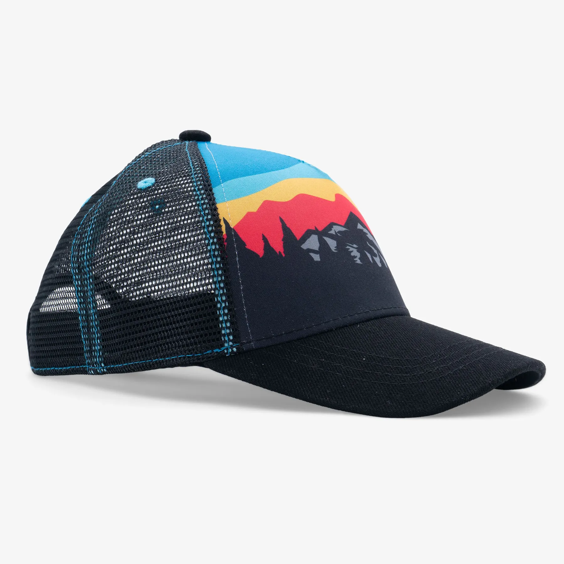 Kids Mountain Landscape Low Pro Curved Bill Hat