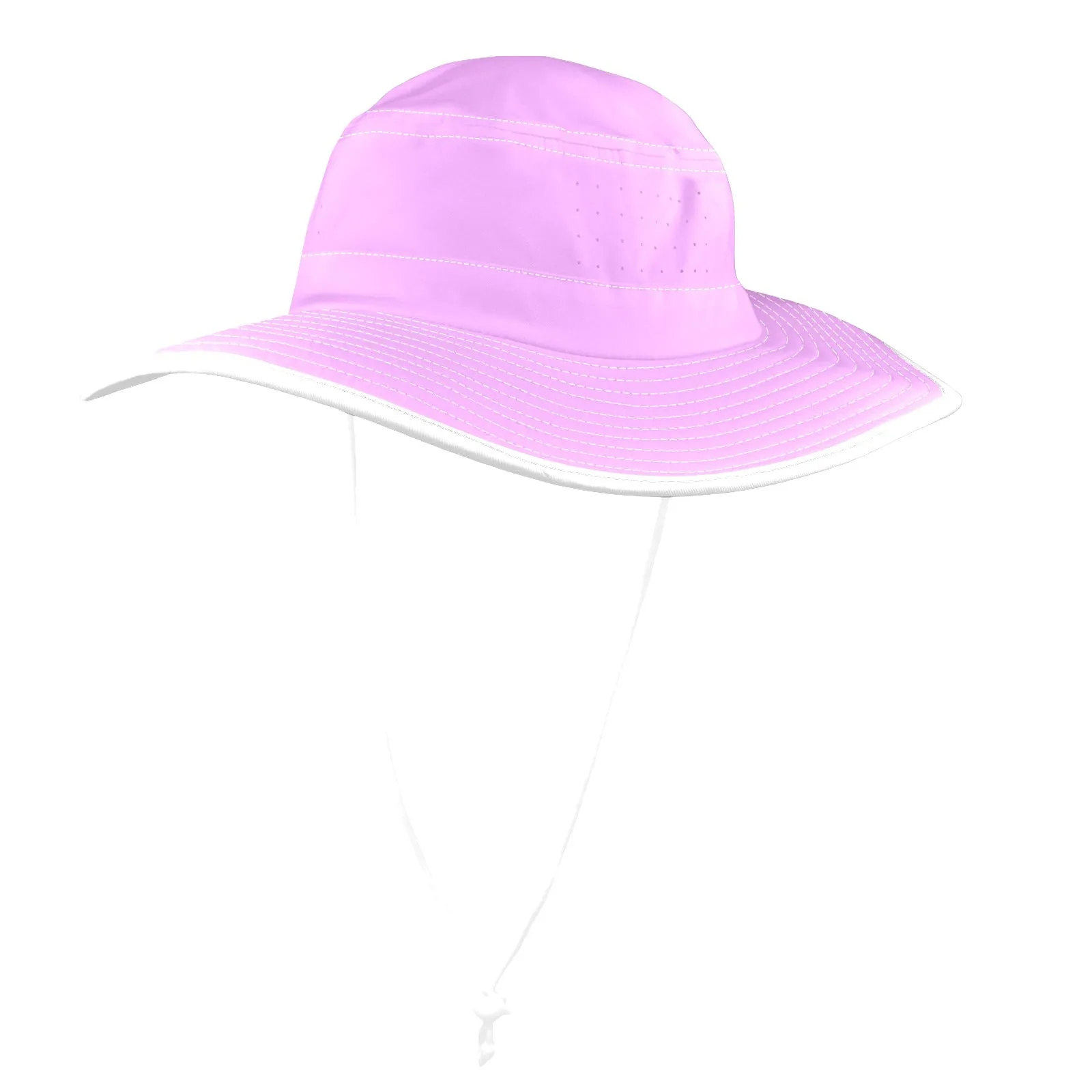 light purple pink solid Wide Brim Bucket Hat