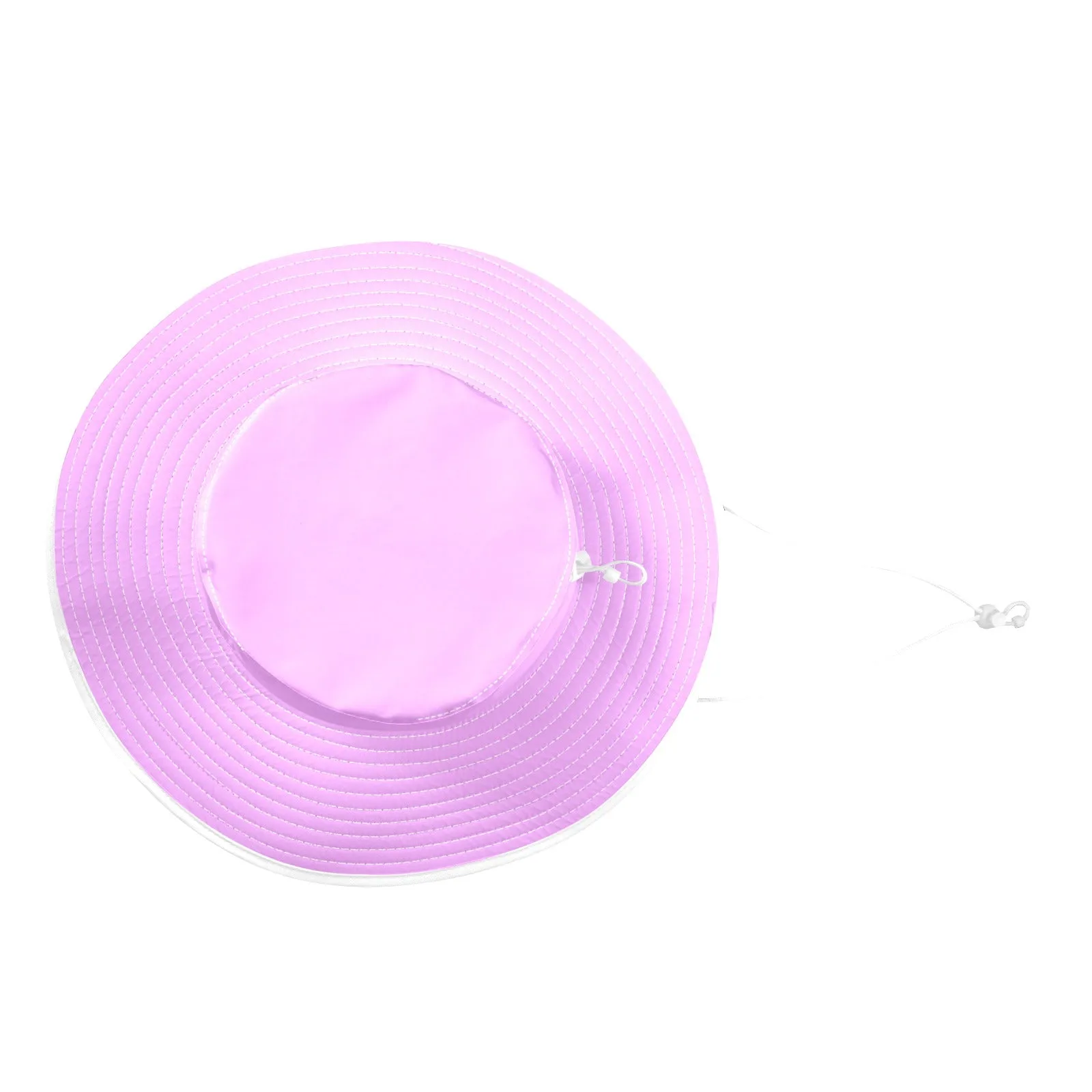 light purple pink solid Wide Brim Bucket Hat