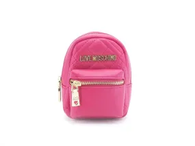 LOVE MOSCHINO Portachiavi Bags Charms Quilted Mini Zaino Fuxia JC6403PP1ELA0604