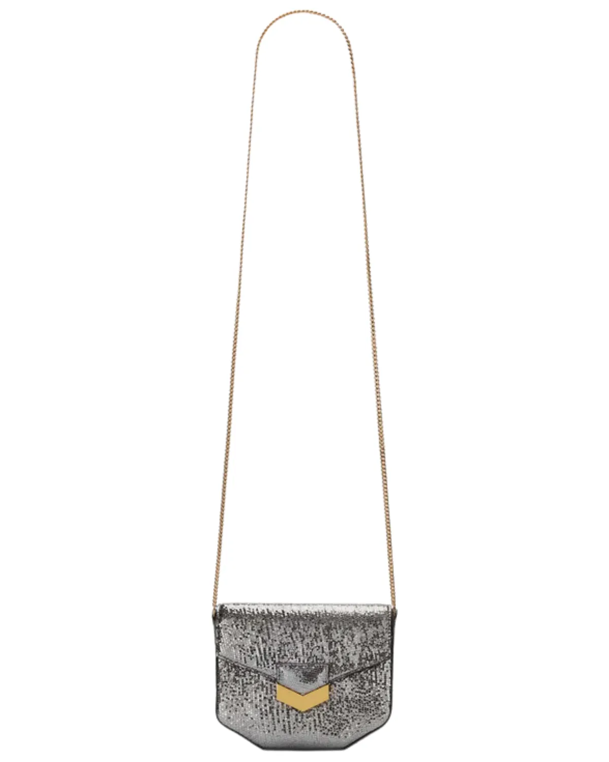 Mini London Crossbody (Silver Metallic)