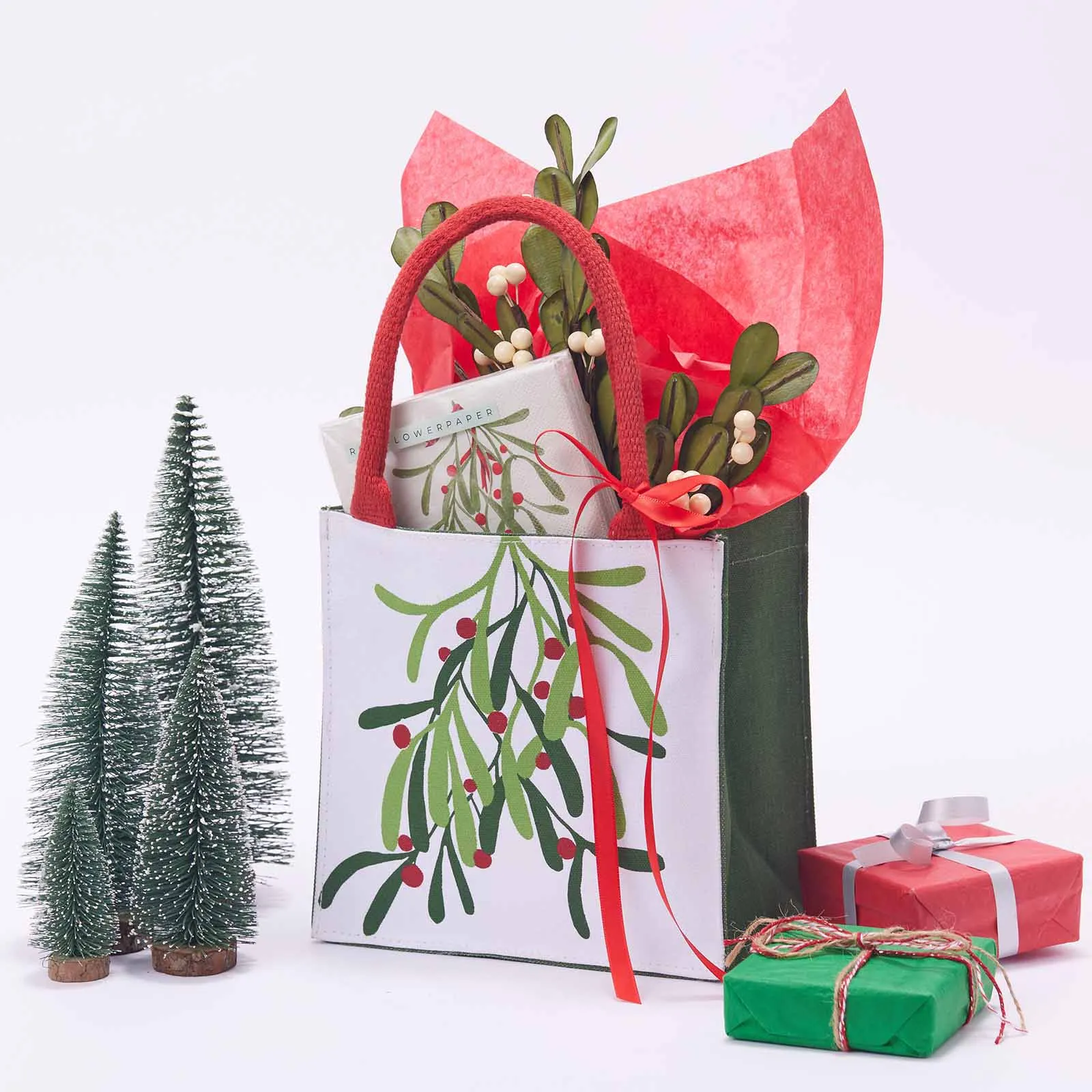 Mistletoe Reusable Itsy Bitsy Gift Bag