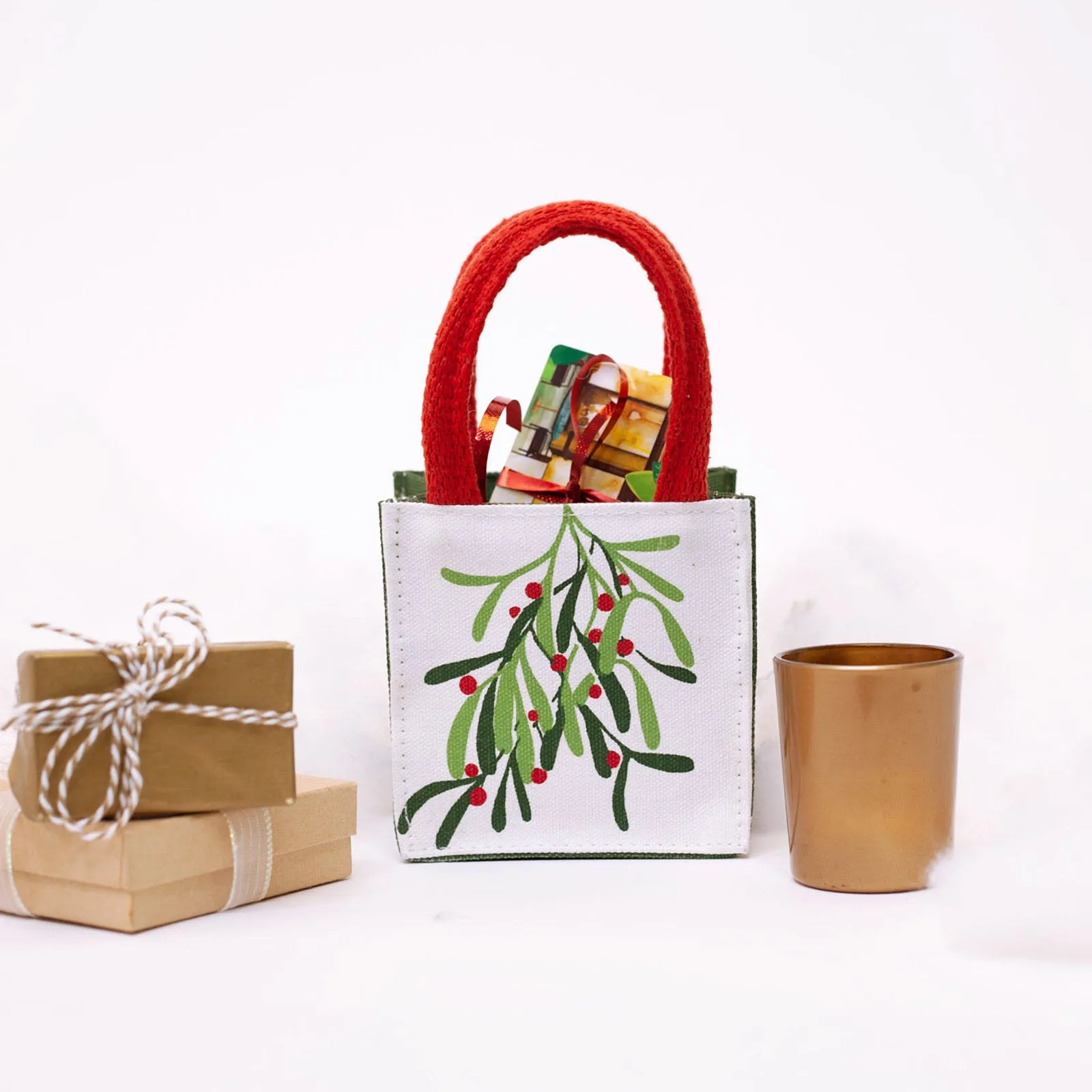 Mistletoe Small Reusable Itsy Bitsy Gift Bag