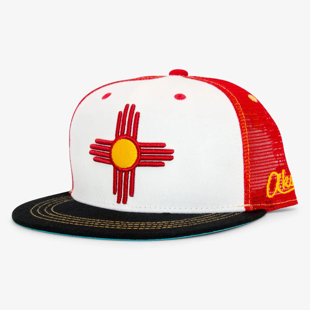 New Mexico Zia Flatbill Snapback Hat