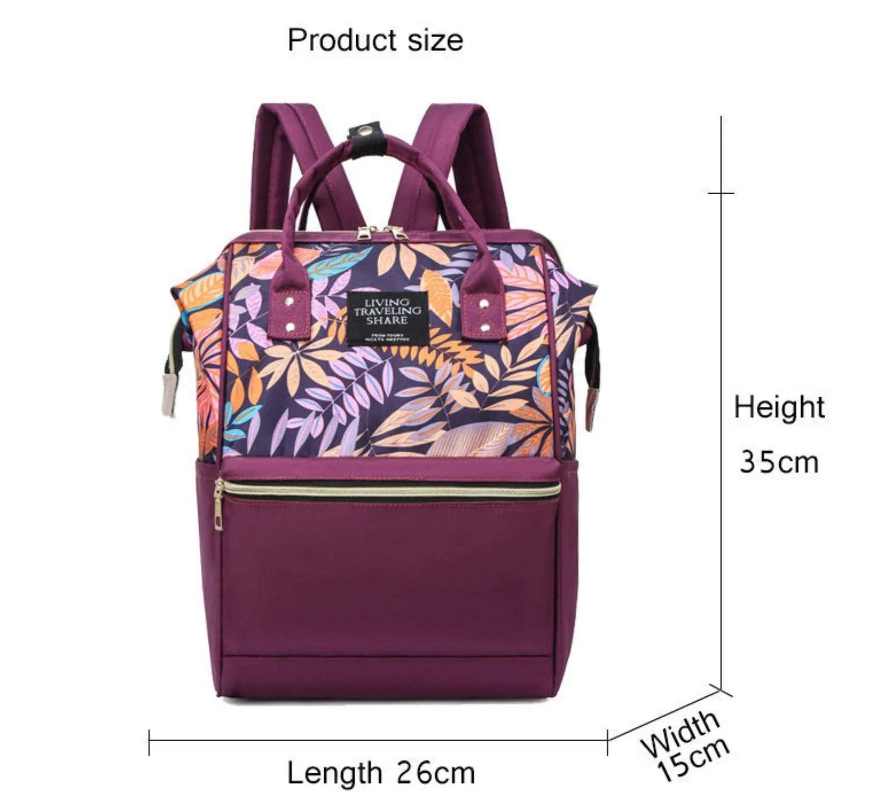 Nylon Women School Bags Ladies Shoulder Backpacks Large Capacity