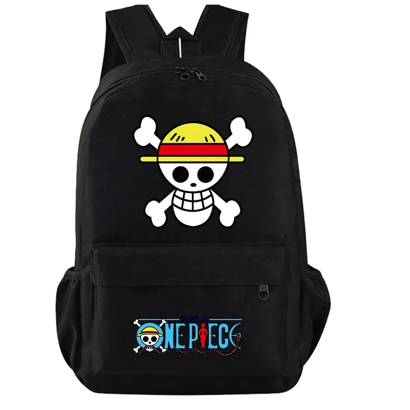 One Piece Anime Book Bags 3Pcs/Set Large Capacity Backpacks Teenage Student School Bags