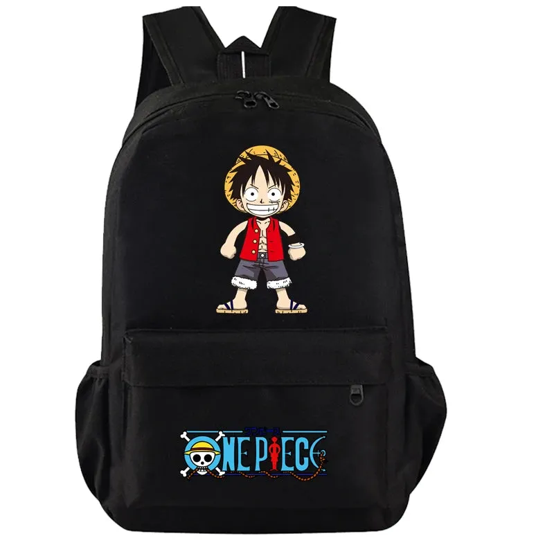 One Piece Anime Book Bags 3Pcs/Set Large Capacity Backpacks Teenage Student School Bags