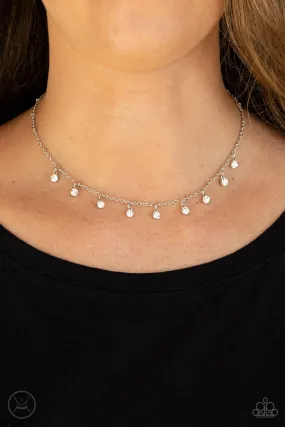 Paparazzi Accessories - Dainty Diva - White Choker Necklace