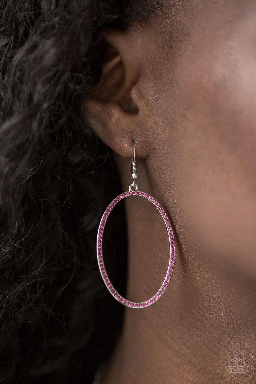 Paparazzi Accessories - Dazzle On Demand - Pink Earrings