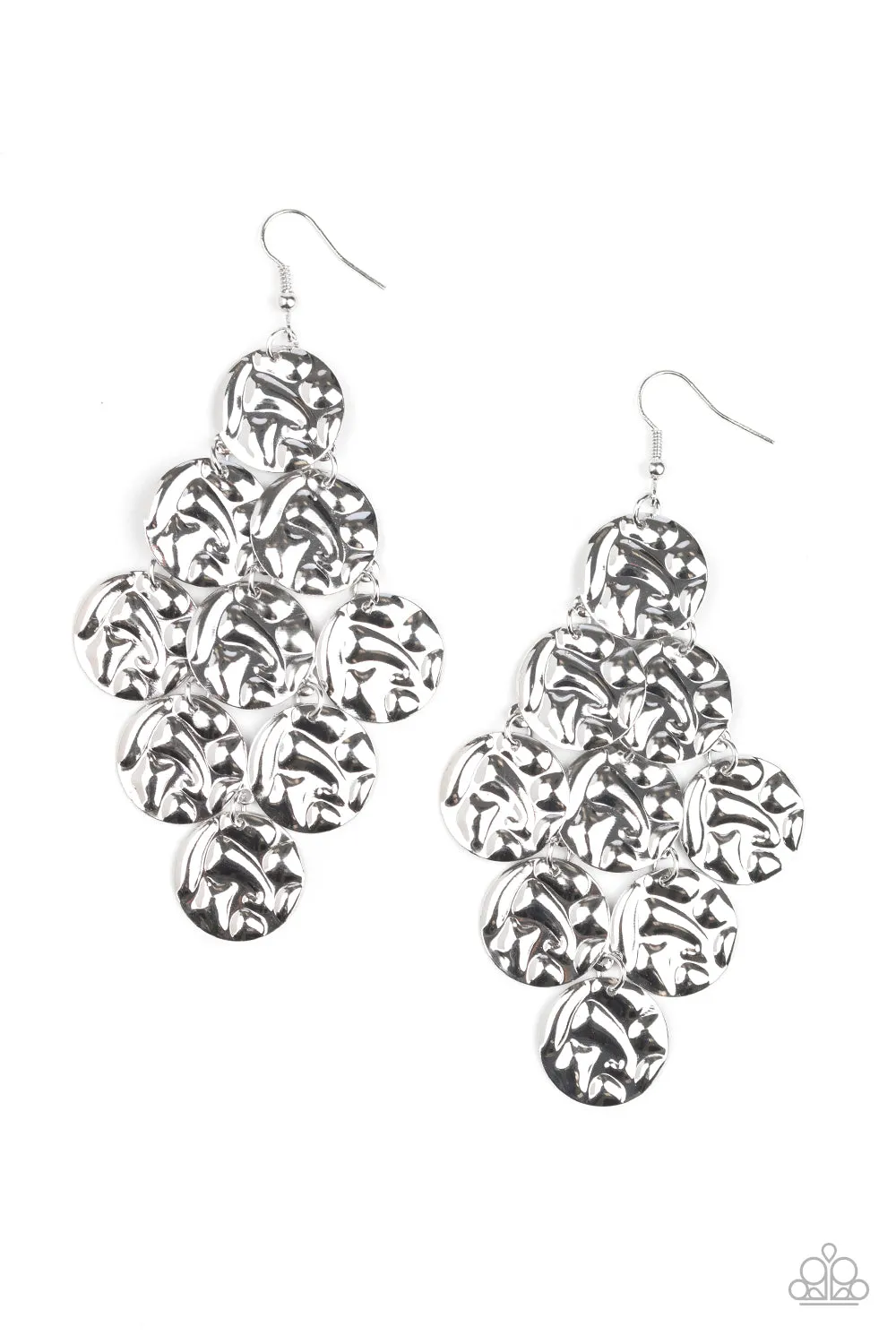 Paparazzi Accessories - Metro Trend - Silver Earrings