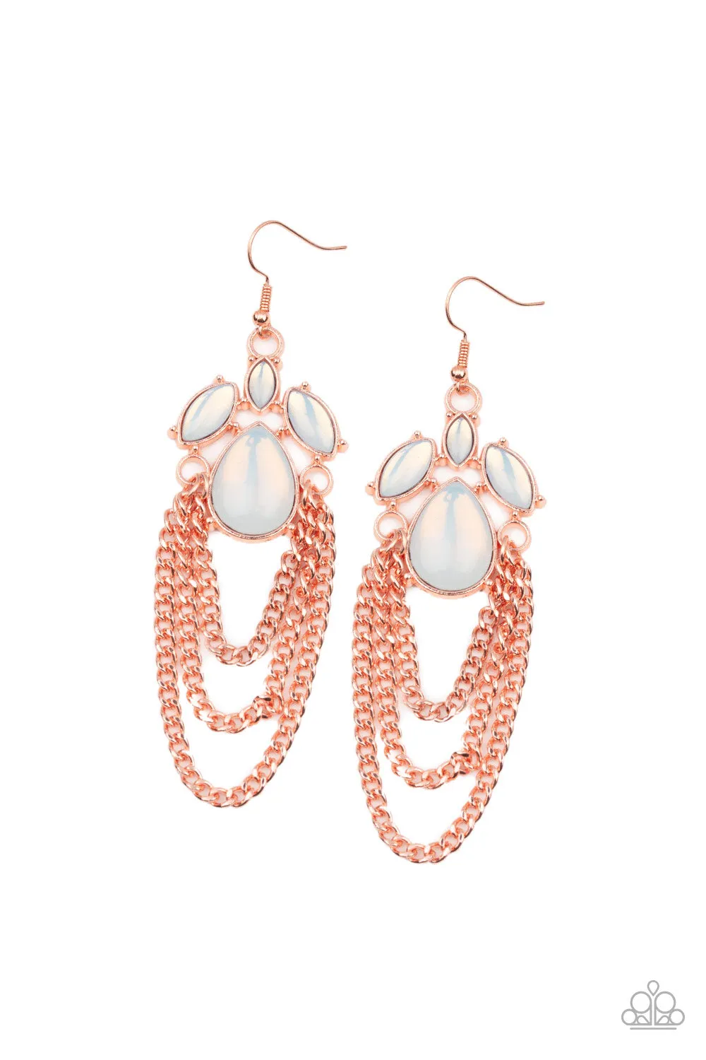 Paparazzi Accessories - Opalescence Essence - Copper Earrings