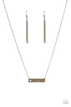 Paparazzi Accessories - Spread Love - Brass Necklace