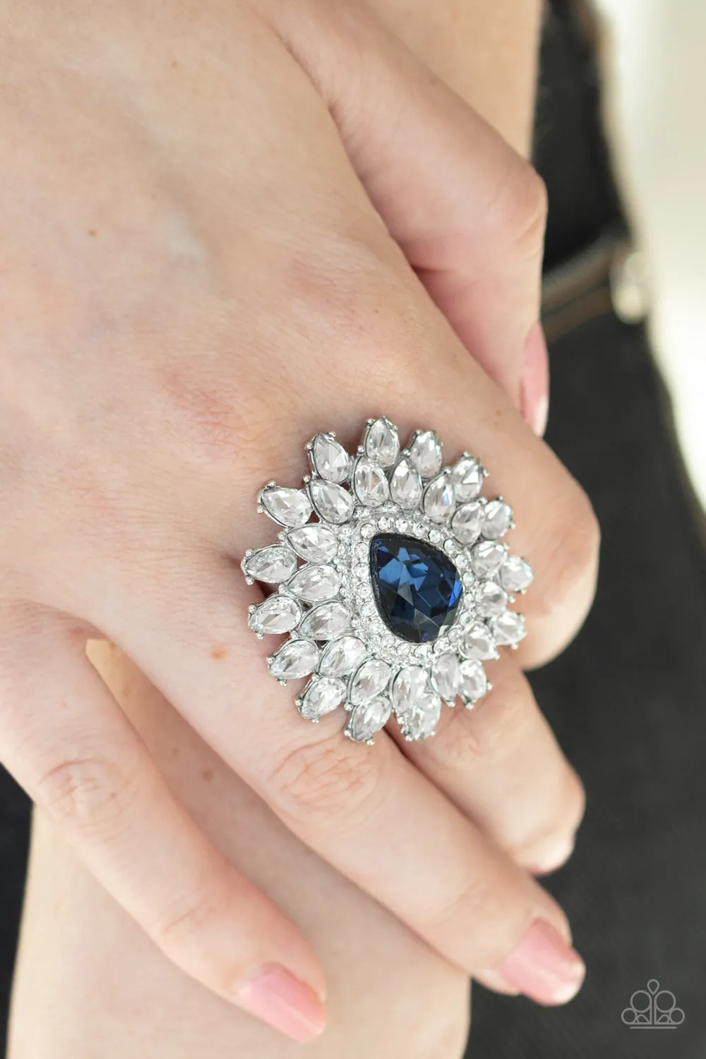 Paparazzi Accessories - Who's Counting? - Blue Ring