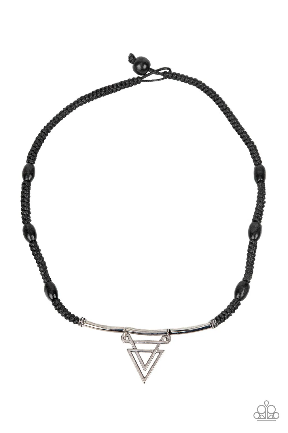 Paparazzi Arrowed Admiral Black Urban Necklace