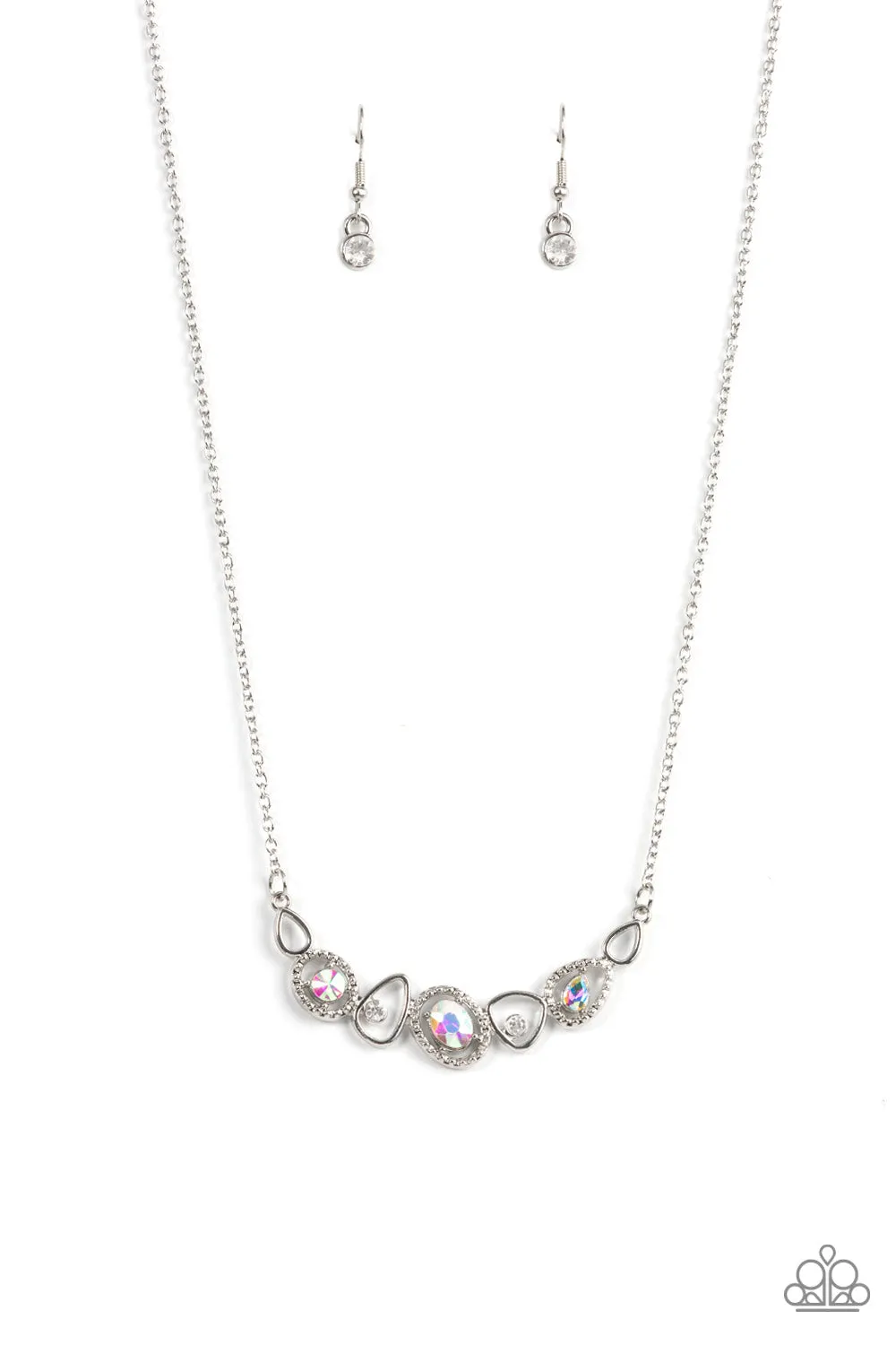 Paparazzi Celestial Cadence - Multi Iridescent Short Necklace