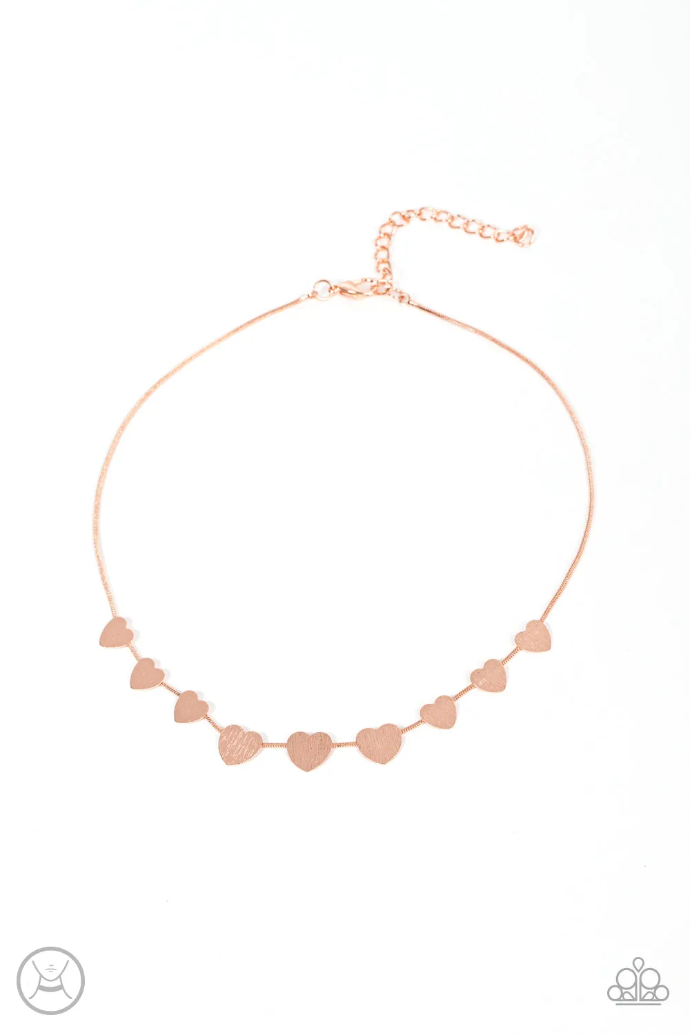 Paparazzi Dainty Desire - Copper Choker Necklace